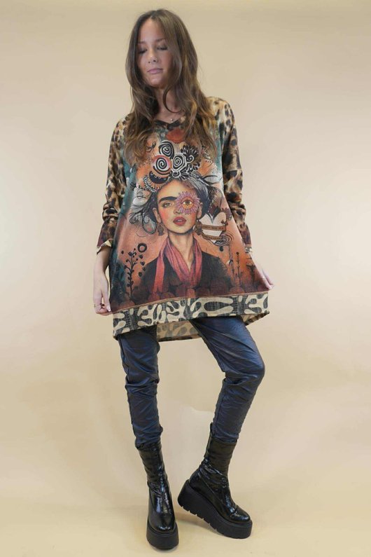 Roscoe Lurex Relaxed Knit Top Freida ' /16=